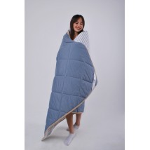 Blanket Goodnight.Store Lightweight: 100x140 cm color Blue / White in stripes