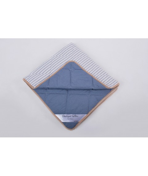 Decke Goodnight.Store Lightweight: 240x200 cm Farbe Blau / Wei? in Streifen