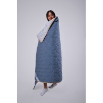 Blanket Goodnight.Store Light (ultralight): 180x200 cm color Blue / White striped