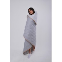 Blanket Goodnight.Store Light (ultralight): 180x200 cm color Gray / White striped