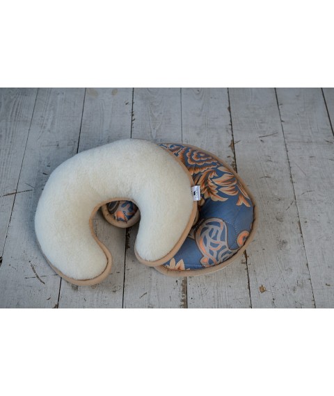 Pillow Roller Bagel HILZER (MERINO) - 25x35 - Wool / Satin