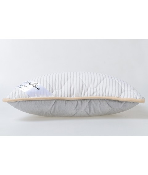 Pillow Goodnight.Store size 40x60 cm color Gray / White in strips Antiallergic