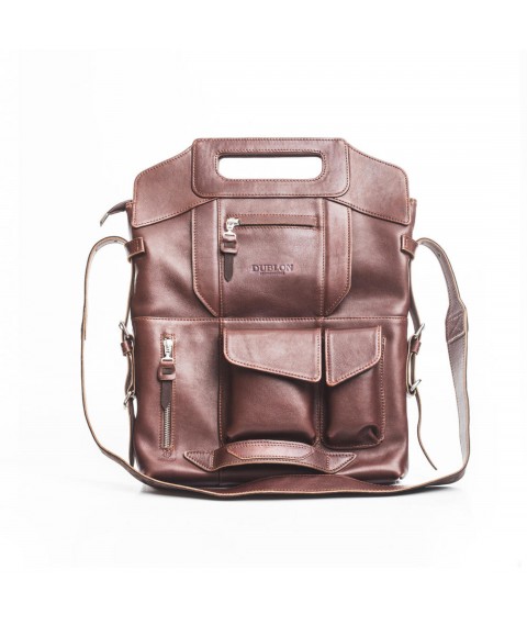 Bag backpack for MacBook Pro 15.4 &Prime; Dublon Megapolis XL Brown (948)