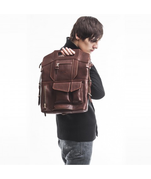 Bag backpack for MacBook Pro 13.3'' Dublon Megapolis Brown (911)