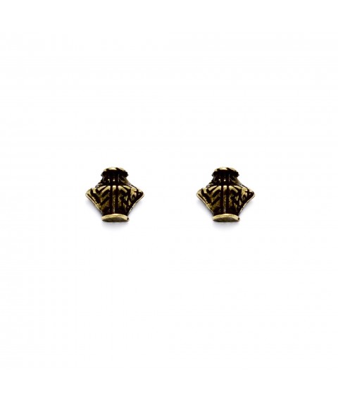 Stud earrings Jug, bronze