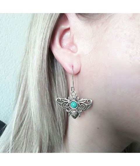 Earrings Bee turquoise
