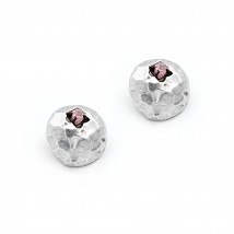 Meteora stud earrings, amethyst color