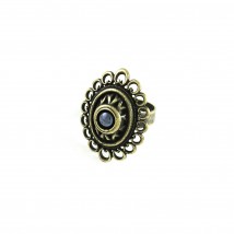 Кольцо Романия Ажур (гематит, бронза)