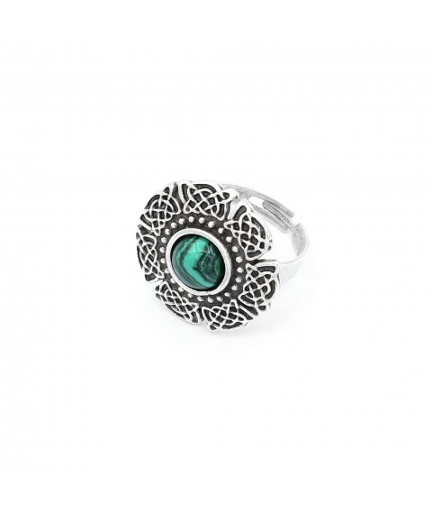 Oranth ring, malachite