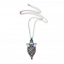 Miro sapphire/emerald pendant