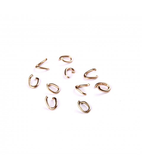 Connecting link 6 mm*4 mm, 10 pcs (bronze)