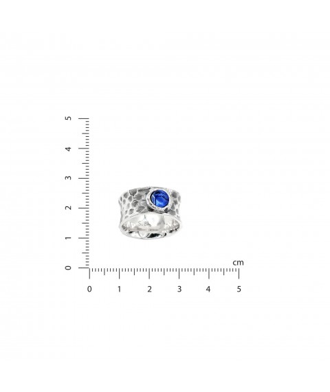 Cepheid ring sapphire 6mm 925 17.5