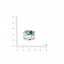 Кольцо Цефеида emerald 6мм 925 18.5
