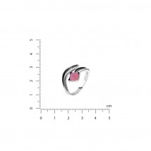Ring Verbochka Rose Opal 925 Vibrazhennia 17-19