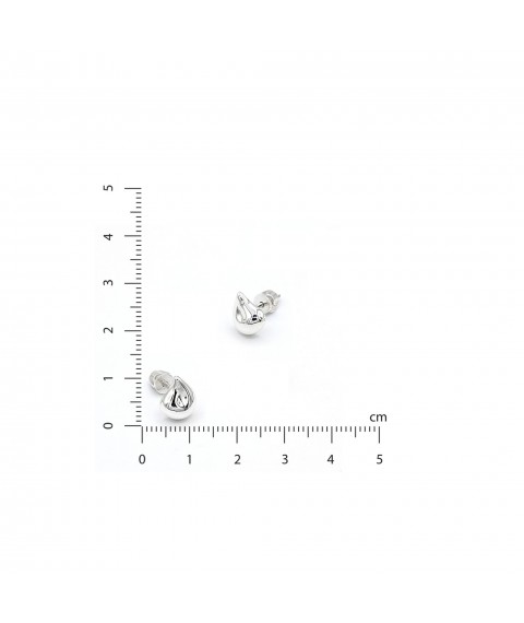 Stud earrings Silver drops 925