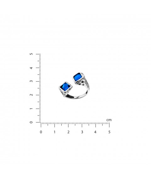Lyrida Duo Sapphire Ring 925 18-19.5