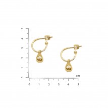 Earrings Weightless drops gold 925