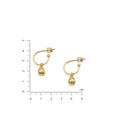 Earrings Weightless drops gold 925