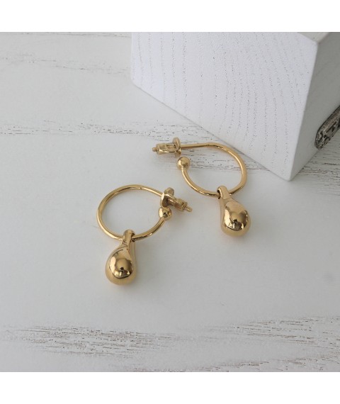 Earrings Weightless drops gold 925