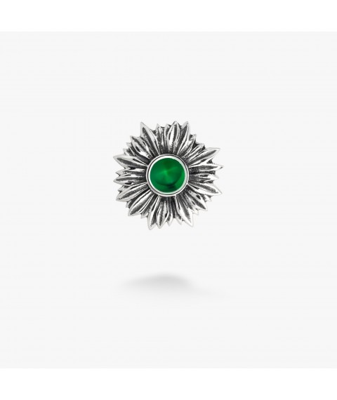 Brooch icon Sunflower Emerald