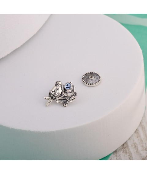 Brooch icon Soloveyko Light Sapphire 925