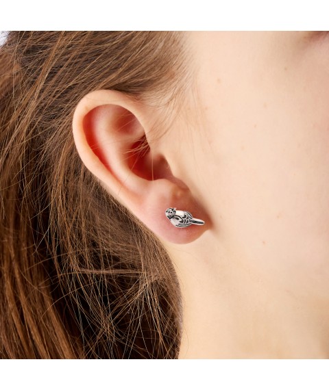 Stud earrings Soloveyko Rose 925