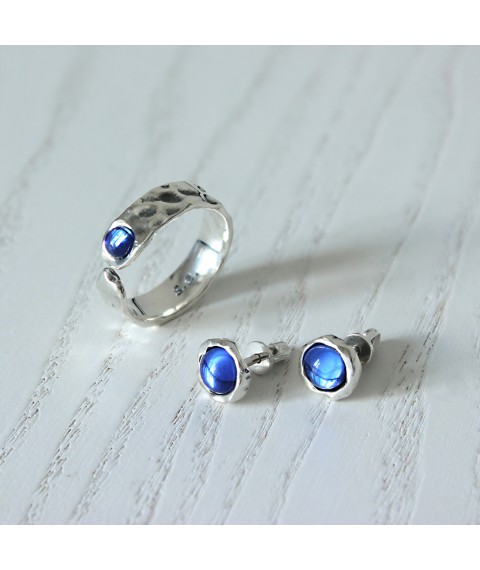 Cepheid earrings sapphire 925