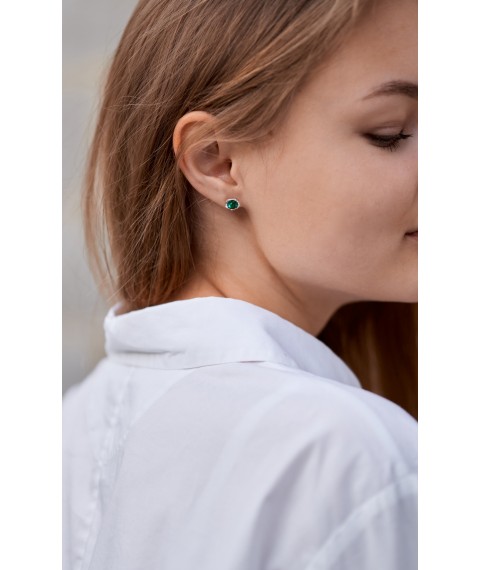 Cepheid earrings emerald 925