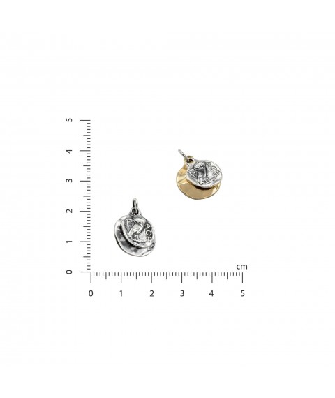 Owl pendant Athena gold 925