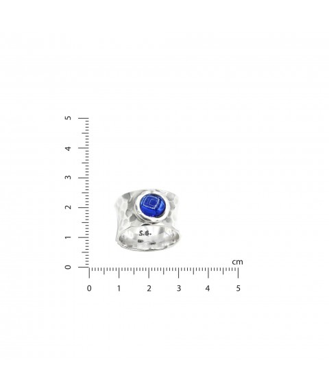 Кольцо Цефеида sapphire 8мм 925 17