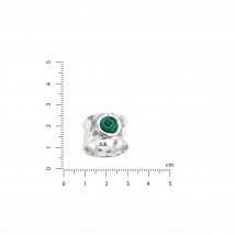 Кольцо Цефеида emerald 8мм 925 17