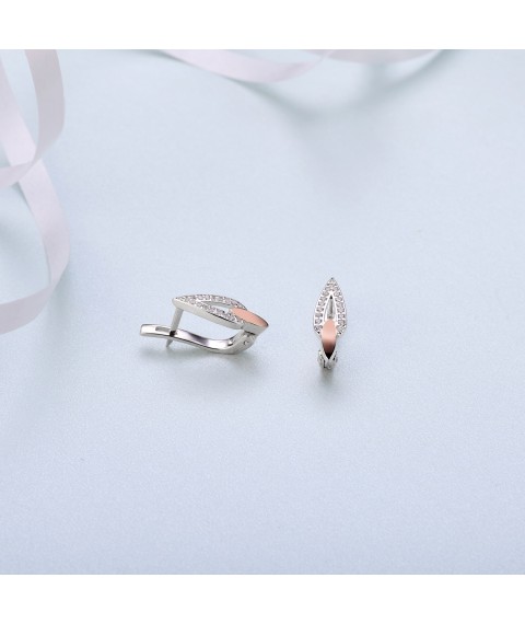 Серьги Капелька Счастья 925