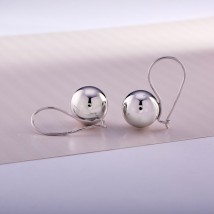 Earrings Balls Maxi Rhodium 925