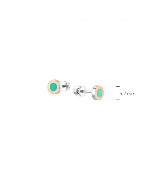 Пусеты Сюрприз 925 Turquoise