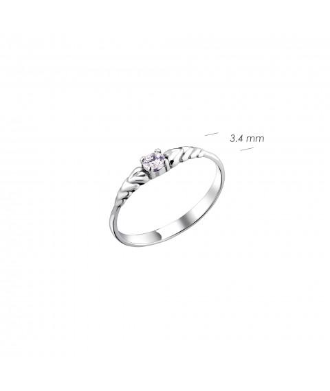 Кольцо Презент 925 Rhodium 18
