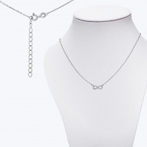 Necklace Infinity Rhodium 925 40cm+5cm