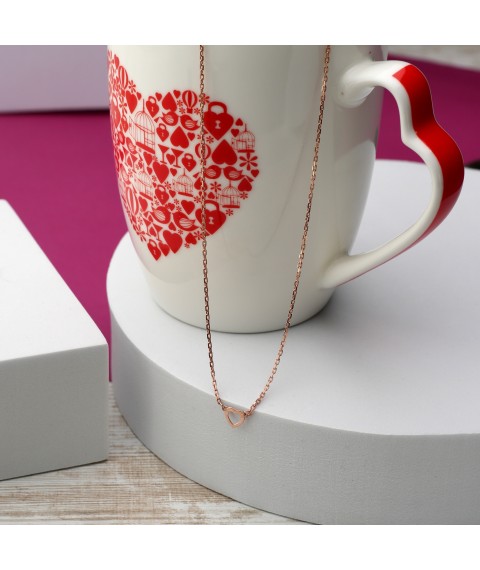 Necklace Recognition Red Gold 925 38cm+5cm