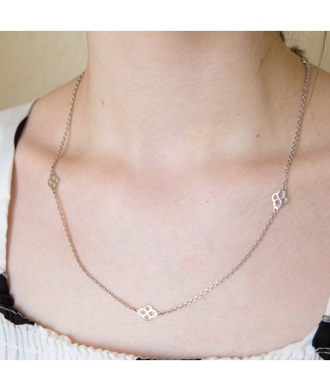 Necklace Revival Rhodium 925 52cm