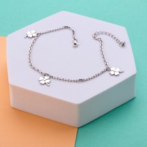 Браслет Лист Клевера 925 24см+4см