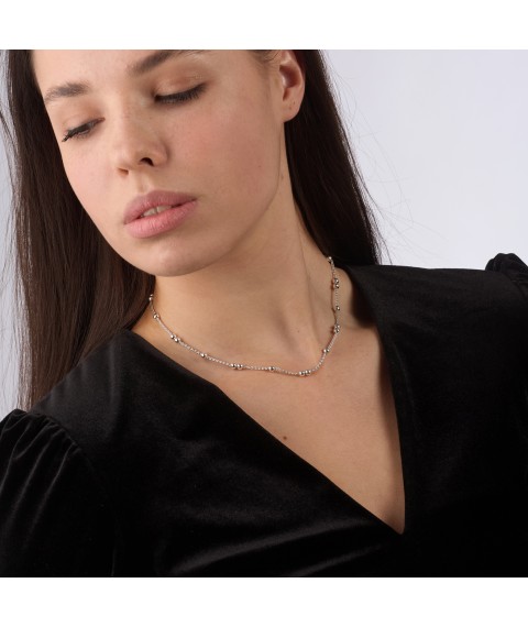 Necklace with Balls 925 (KiSh5-40) 40 cm