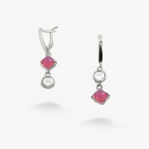 Lyrid earrings mix Rose Opal 925