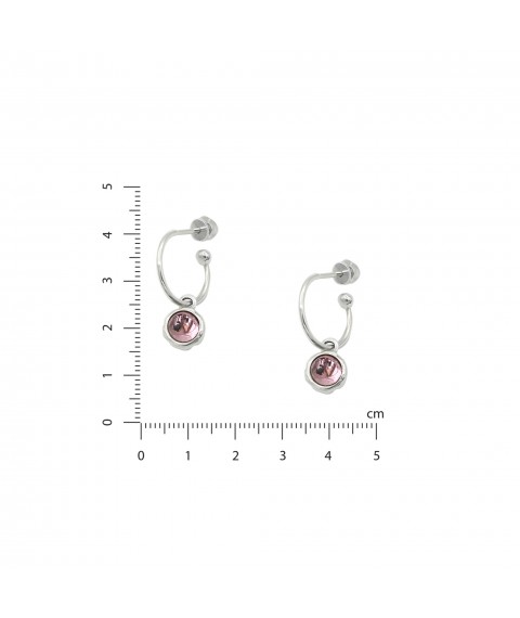 Earrings Cepheid light amethyst 925