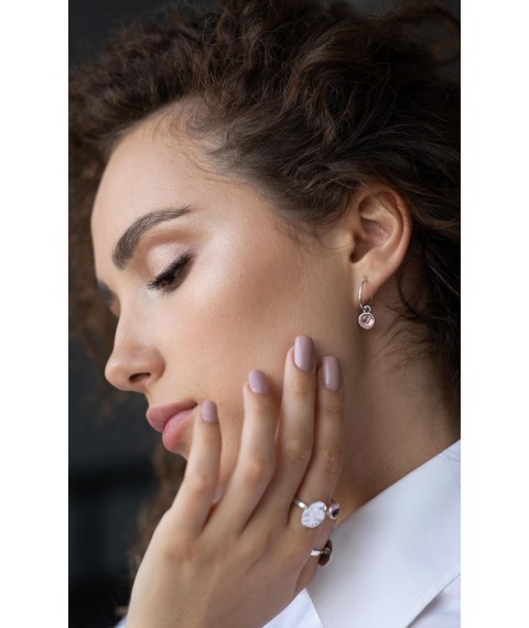 Earrings Cepheid light amethyst 925