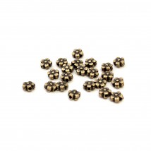 Metal bead Forget-me-not, 8 * 8 mm (bronze), 50 pcs