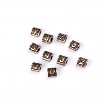 Letter beads Numbers 0-9, bronze