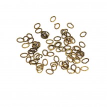 Connecting link (gold with blackening) 100 pcs