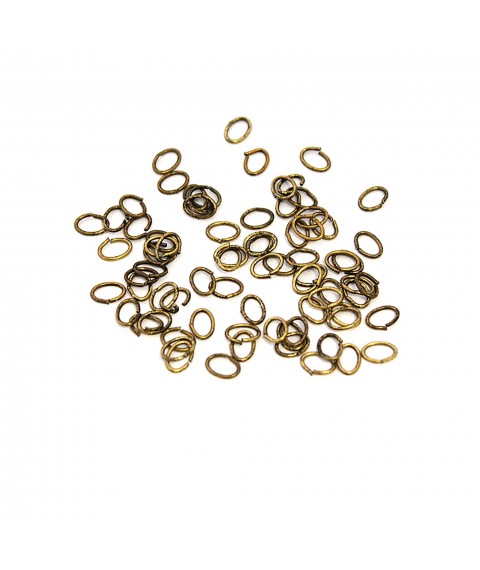 Connecting link (gold with blackening) 100 pcs