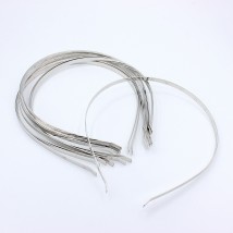 Base for the headband (silver) 10 pcs