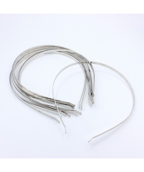 Base for the headband (silver) 10 pcs