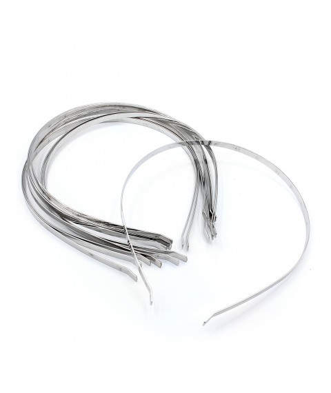 Base for the headband (silver) 10 pcs